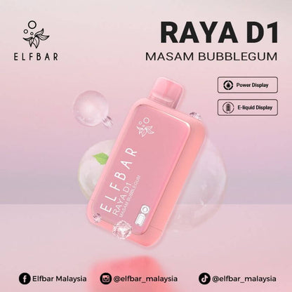 SGVape-ELFBAR-RAYA-D1-13K-MASAM-BUBBLEGUM-SG-Vape-Bar