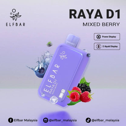 SGVape-ELFBAR-RAYA-D1-13K-MIXED-BERRY-SG-Vape-Bar
