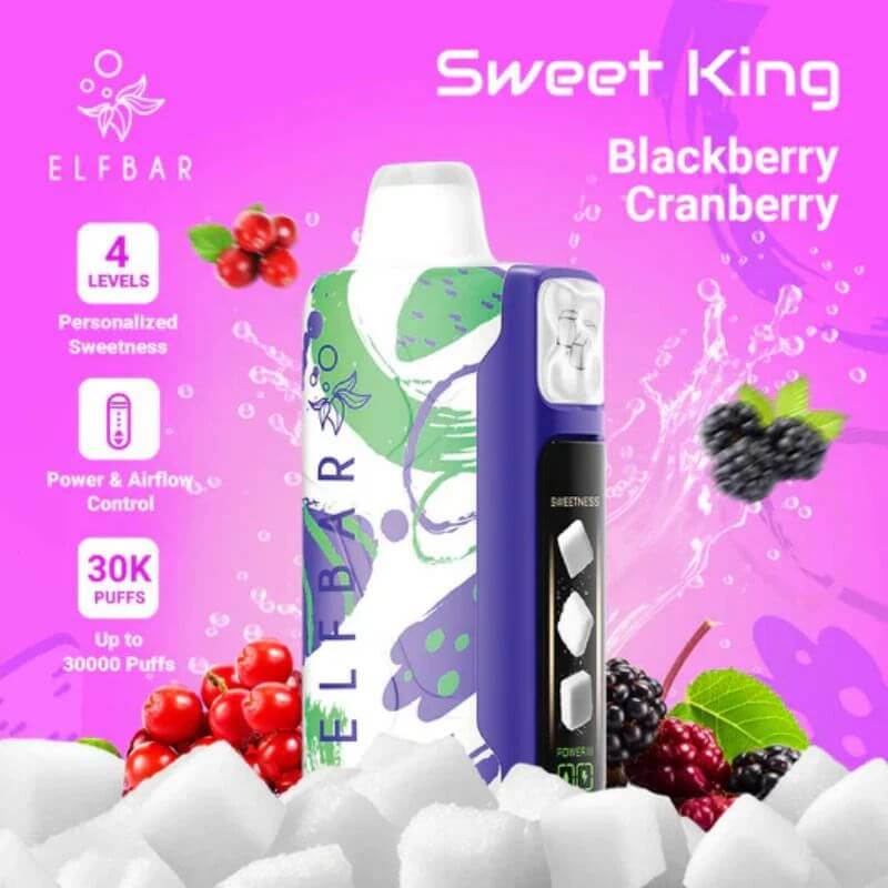 SGVape-ELFBAR-SWEET-KING-30K-BLACKBERRY-CRANBERRY-SG-Vape-Bar