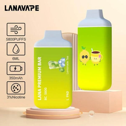 SGVape-LANA-PREMIUM-BAR-5800-PUFFS-LEMONADE-TEA-Sg-Vape-Bar