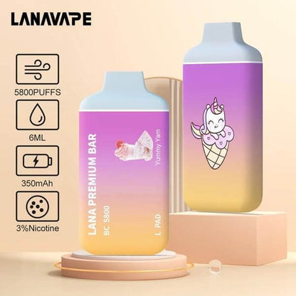 SGVape-LANA-PREMIUM-BAR-5800-PUFFS-YUMMY-YAM-Sg-Vape-Bar